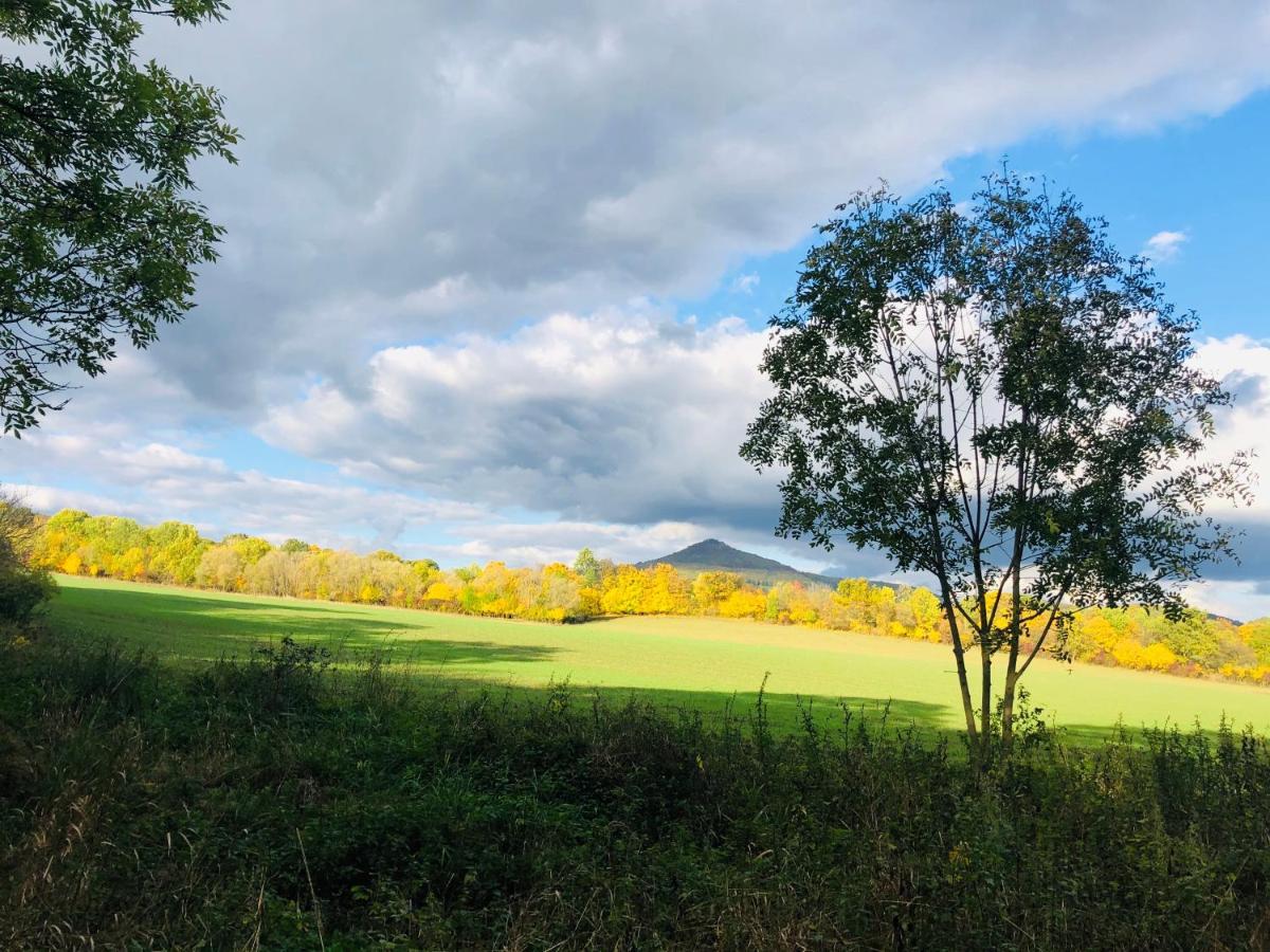 Pokoje V Chalupe Pod Milesovkou Velemin Bagian luar foto